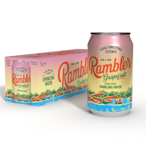 Rambler Sparkling Water Grapefruit • 12 Pack 12oz Can