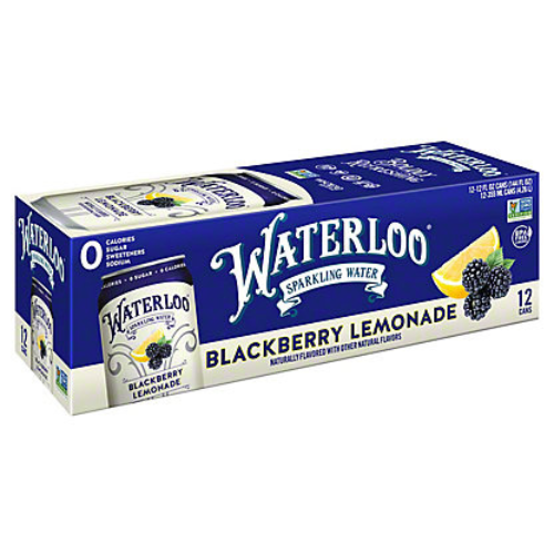 Waterloo Sparkling Water Blackberry Lemonade 12 Pack 12oz Can