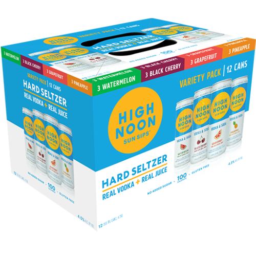 High Noon Hard Seltzer Variety • 12 Pack 12oz Can