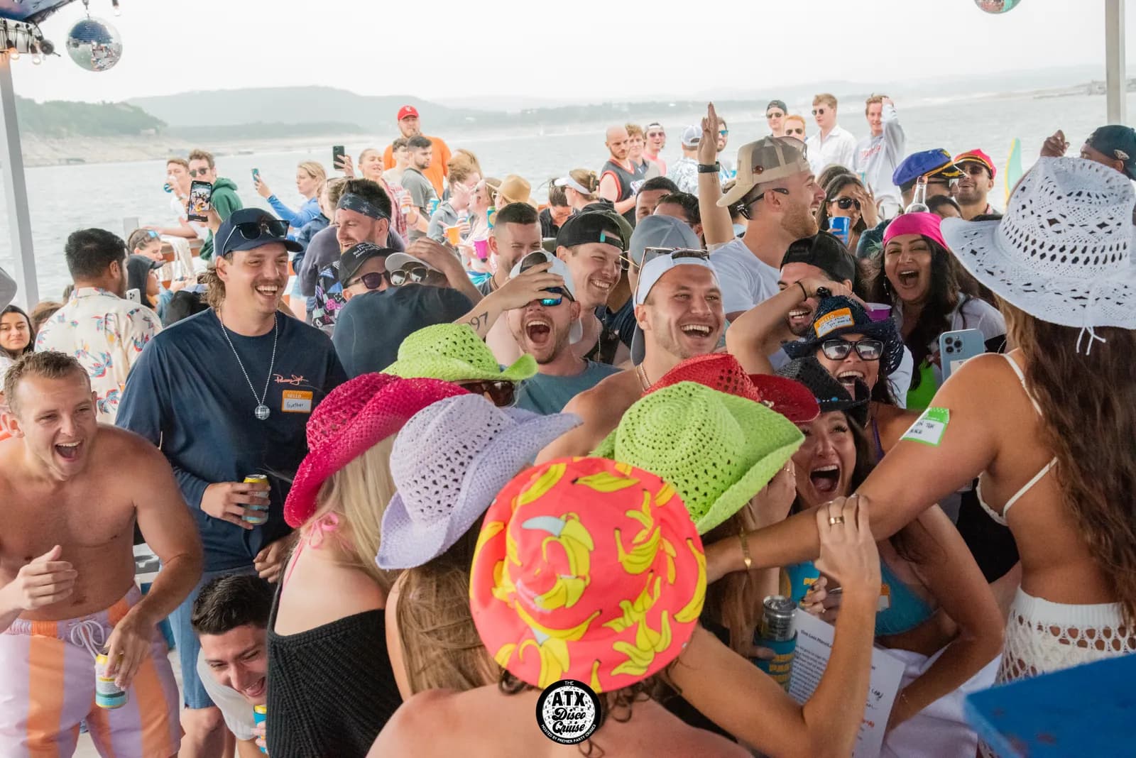 Premier Party Cruises guests on Lake Travis
