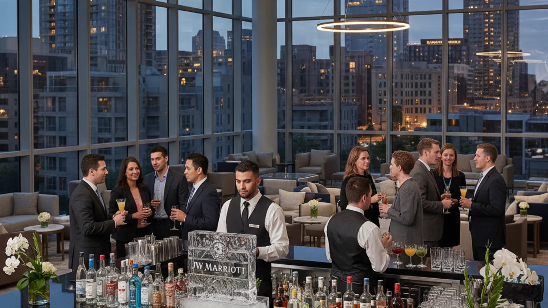 Corporate event in Austin with professional bar service