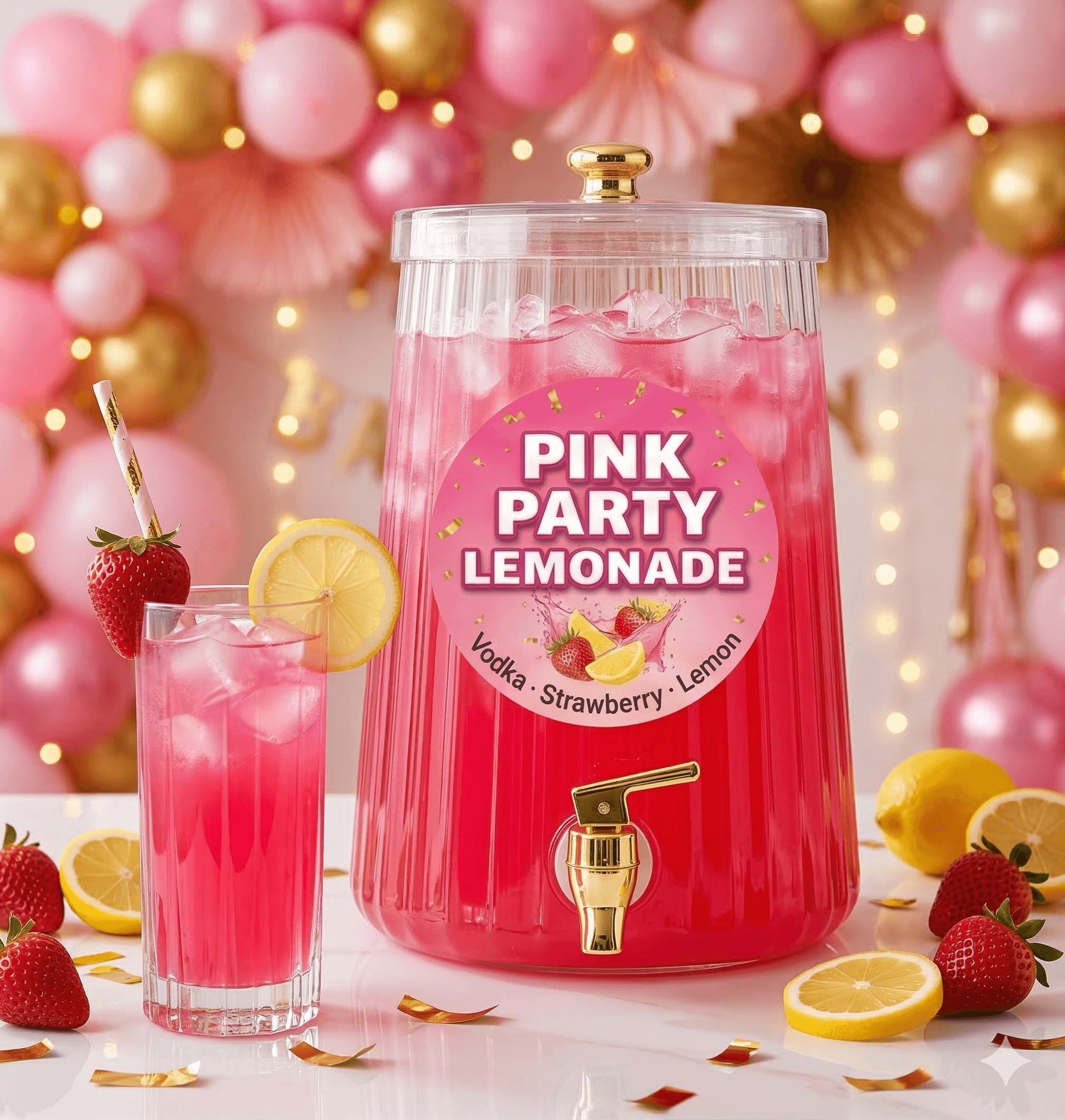 Pink Party Lemonade cocktail kit
