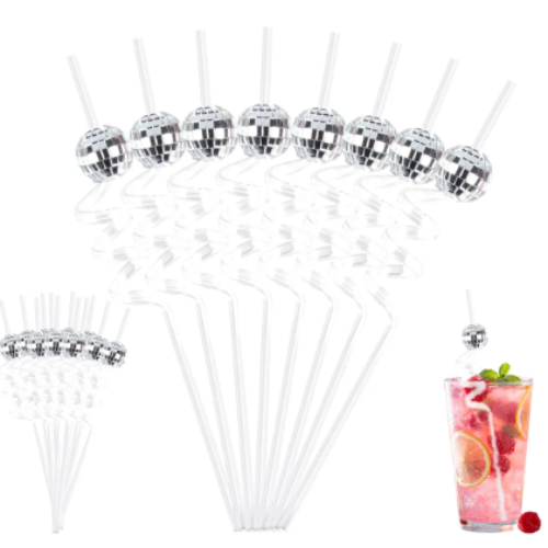 Disco Ball Straws • 6pcs