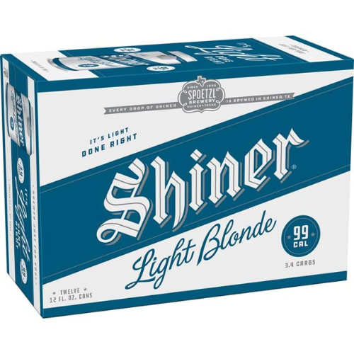 Shiner Light Blonde • 12 Pack 12oz Can