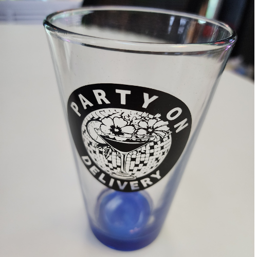 Party On Delivery Pint Glasses (16oz)