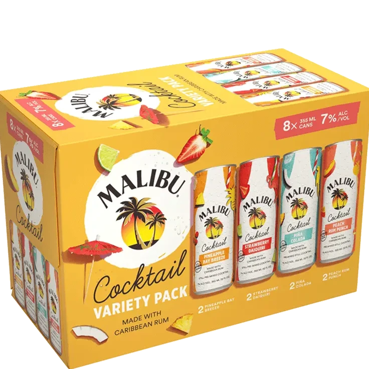 Malibu Can Cocktails Variety • 8 Pack 12oz Can