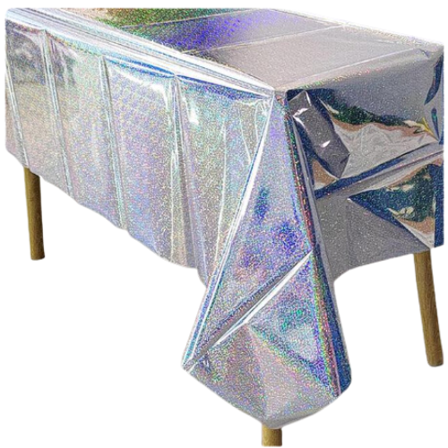 Holographic Glitter Plastic Tablecover •  54