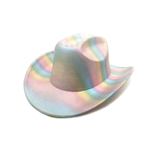 Iridescent Rainbow Cowboy Hat