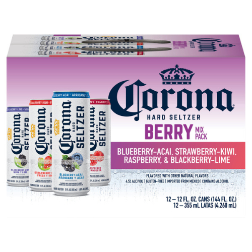 Corona Hard Seltzer Berry Variety Pack • 12 Pack 12oz Can