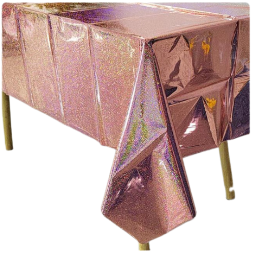 Holographic Glitter Plastic Tablecover •  54