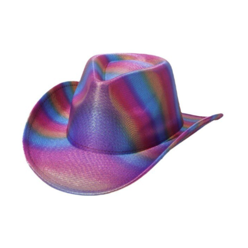 Iridescent Rainbow Cowboy Hat