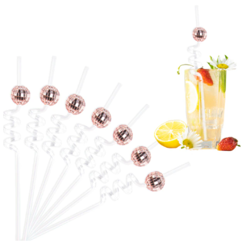 Disco Ball Straws • 6pcs