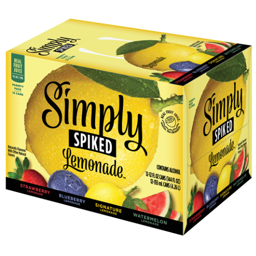 Simply Spiked Lemonade Variety Pack • 12 Pack 12oz Slim Can