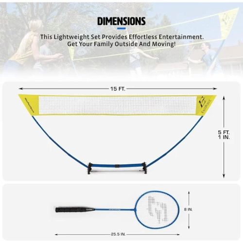 Easy Setup Badminton Set - RENTAL