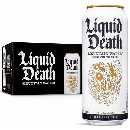 Liquid Death Mountain Water • 24 Pack 500ml Can