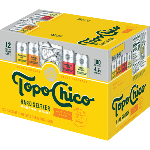 Topo Chico Hard Seltzer Variety Pack 12 Pack  12oz Can