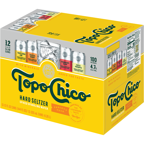 Topo Chico Hard Seltzer Variety Pack • 12 Pack 12oz Can