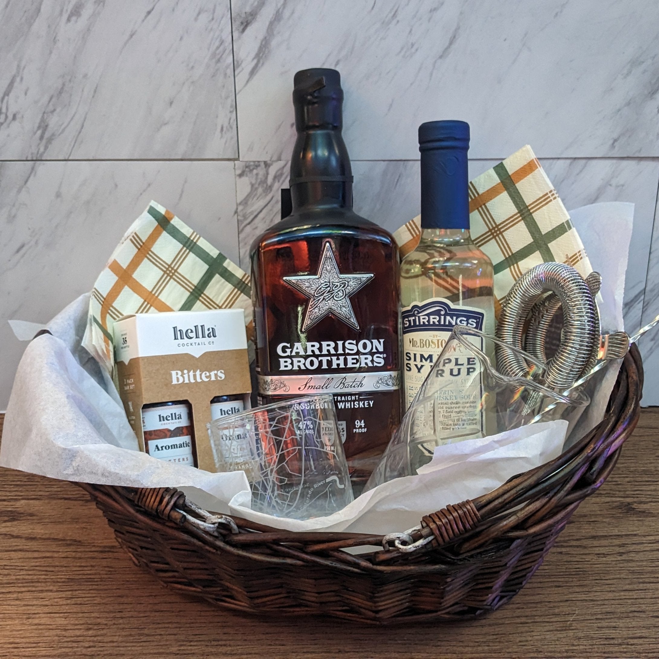 Austin Whiskey Gift Basket