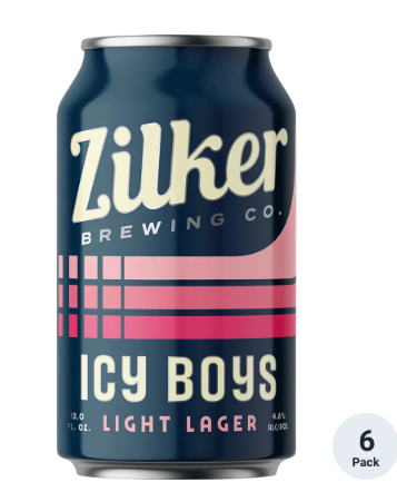 Zilker Ice Boys Lager • 6 Pack 12oz Cans Party On Delivery
