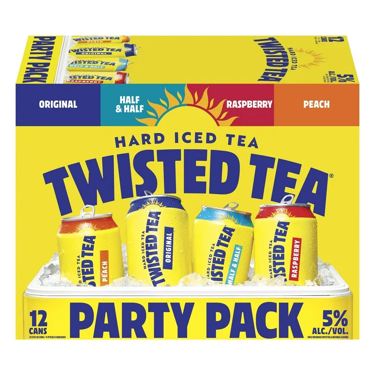 Twisted Tea Party Pack • 12 Pack 12oz Cans – Party On Delivery