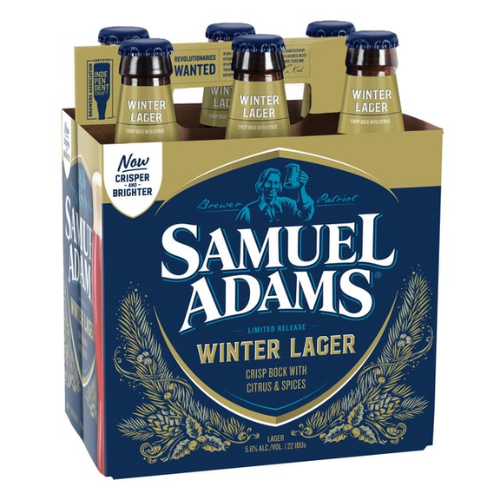 Sam Adams Winter Lager • 6 Pack 12oz Bottles