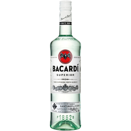 Bacardi Light Rum Superior 80 • 750ml Bottle