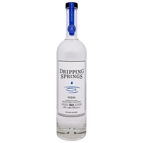 Raise the bar with a splash of fun: Partyon!Delivery delivers the smooth and sassy Dripping Springs Vodka 80 Proof straight to your party paradise!