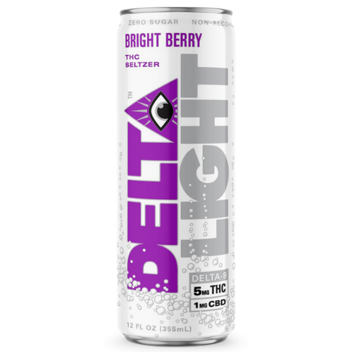 Delta Light Cannabis Seltzer Bright Berry • 12oz Can