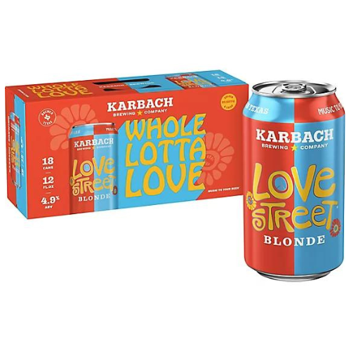 Karbach Love Street Blonde • 18 Pack 12oz Can