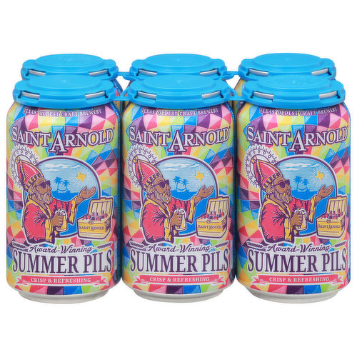 Saint Arnold Summer Pils • 6 Pack 12oz Can