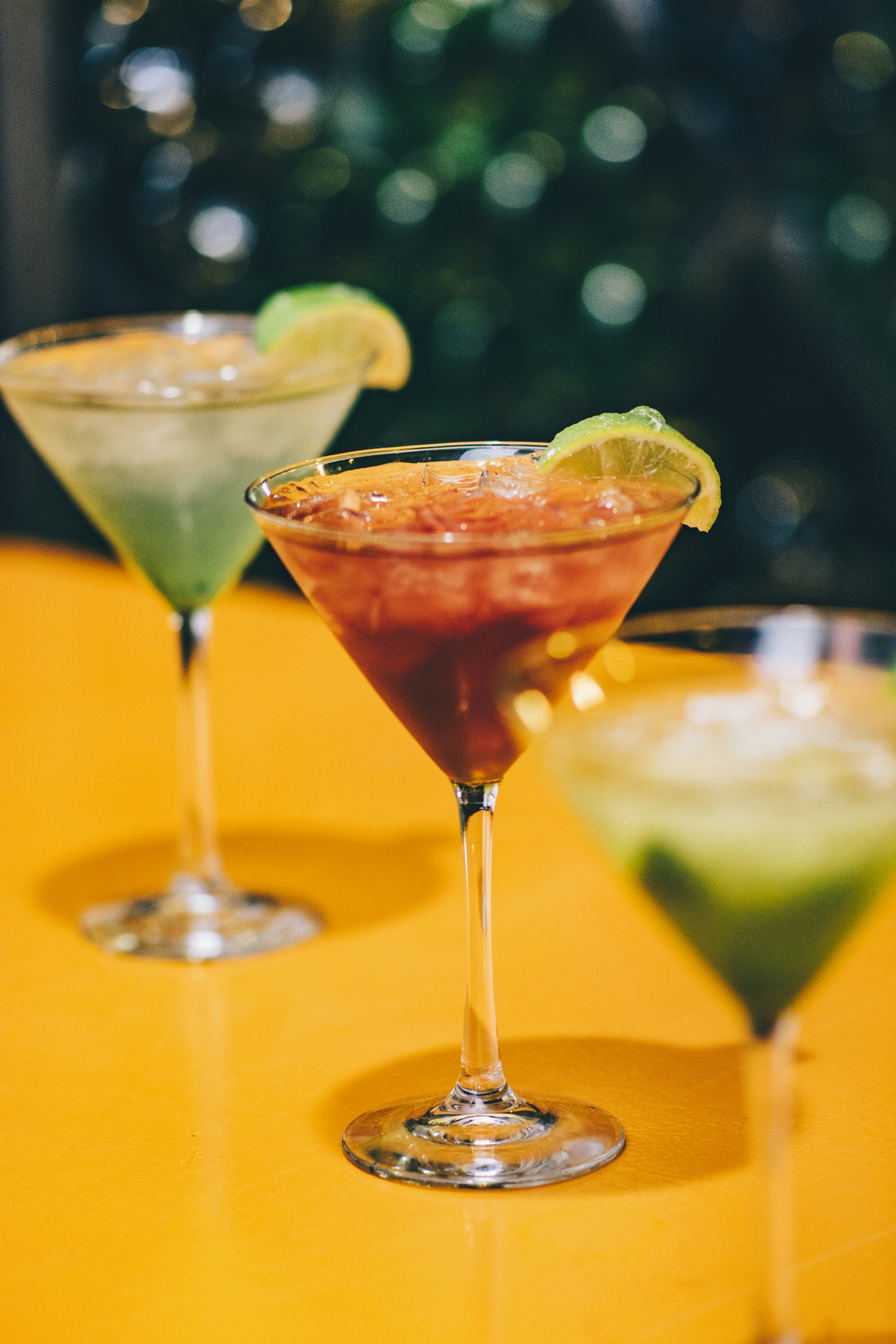 Beautiful rosé cocktails with fresh berries and elegant presentation